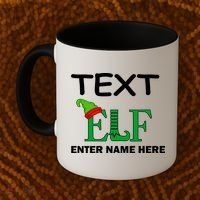 Personalize Elf Name Custom Family Matching Christmas Coffee Mug thumb 2