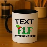 Personalize Elf Name Custom Family Matching Christmas Coffee Mug thumb 4