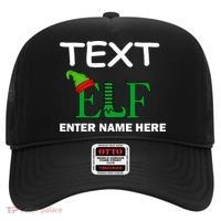 Personalize Elf Name Custom Family Matching Christmas Hat thumb 0