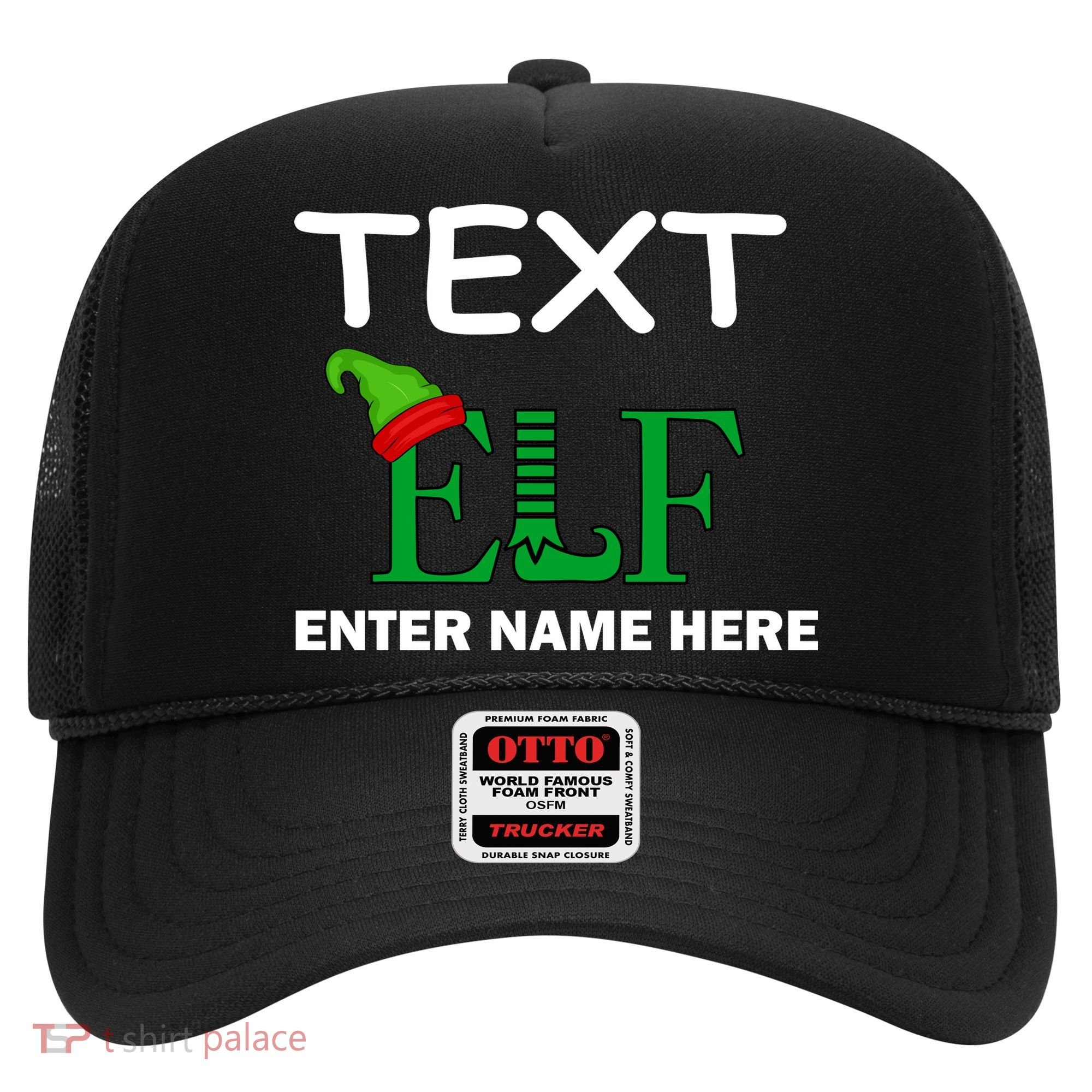 Personalize Elf Name Custom Family Matching Christmas Hat