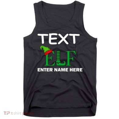 Personalize Elf Name Custom Family Matching Christmas Tank Top