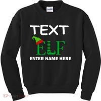 Personalize Elf Name Custom Family Matching Christmas Kids Sweatshirt thumb 0