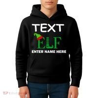 Personalize Elf Name Custom Family Matching Christmas Kids Hoodie thumb 4