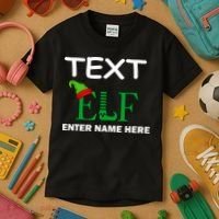 Personalize Elf Name Custom Family Matching Christmas Kids T-Shirt thumb 3