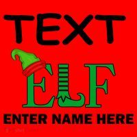 Personalize Elf Name Custom Family Matching Christmas Santa Hat thumb 1