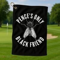 Pence's Only Black Friend Mike Pence Debate Fly Golf Towel thumb 1