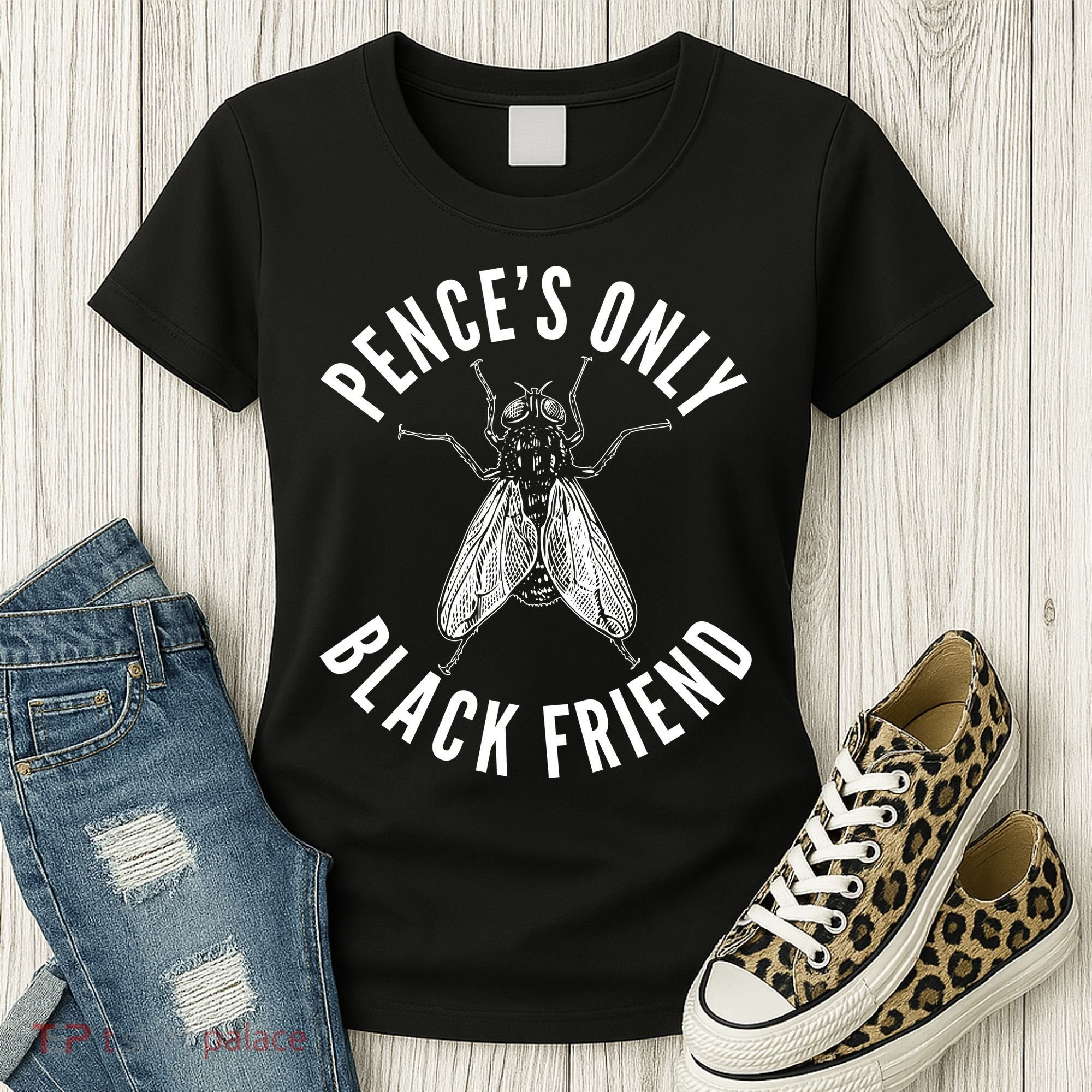 Pence's Only Black Friend Mike Pence Debate Fly Women's T-Shirt