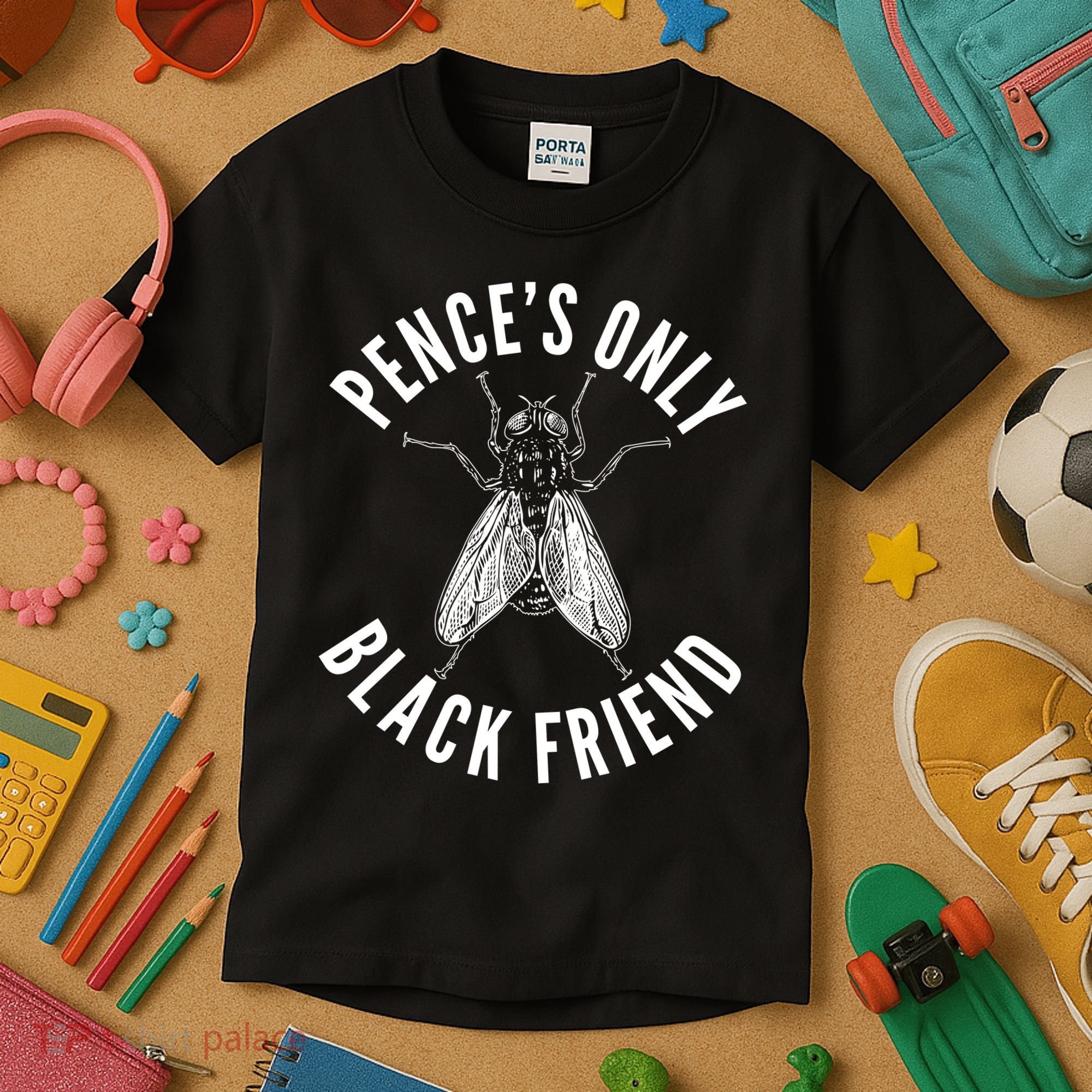 Pence's Only Black Friend Mike Pence Debate Fly Kids T-Shirt