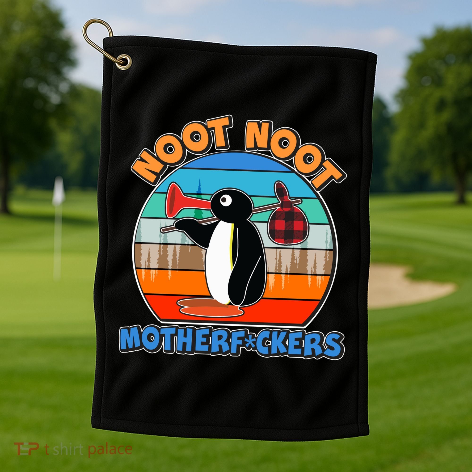 Pengu Noot Noot MotherF*ckers Golf Towel