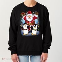 Penguin Dance With Santa Women's Sweatshirt thumb 0