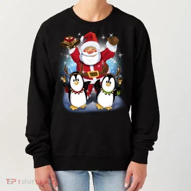 Penguin Dance With Santa Women's Sweatshirt