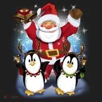 Penguin Dance With Santa Women's Sweatshirt thumb 2