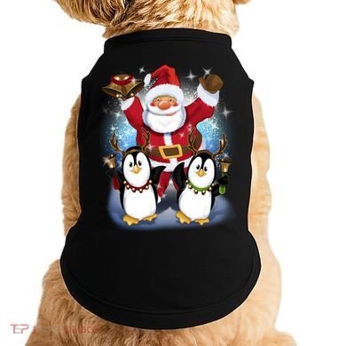 Penguin Dance With Santa Doggie Tank