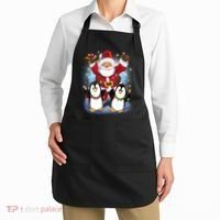 Penguin Dance With Santa Apron thumb 2