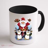 Penguin Dance With Santa Coffee Mug thumb 1