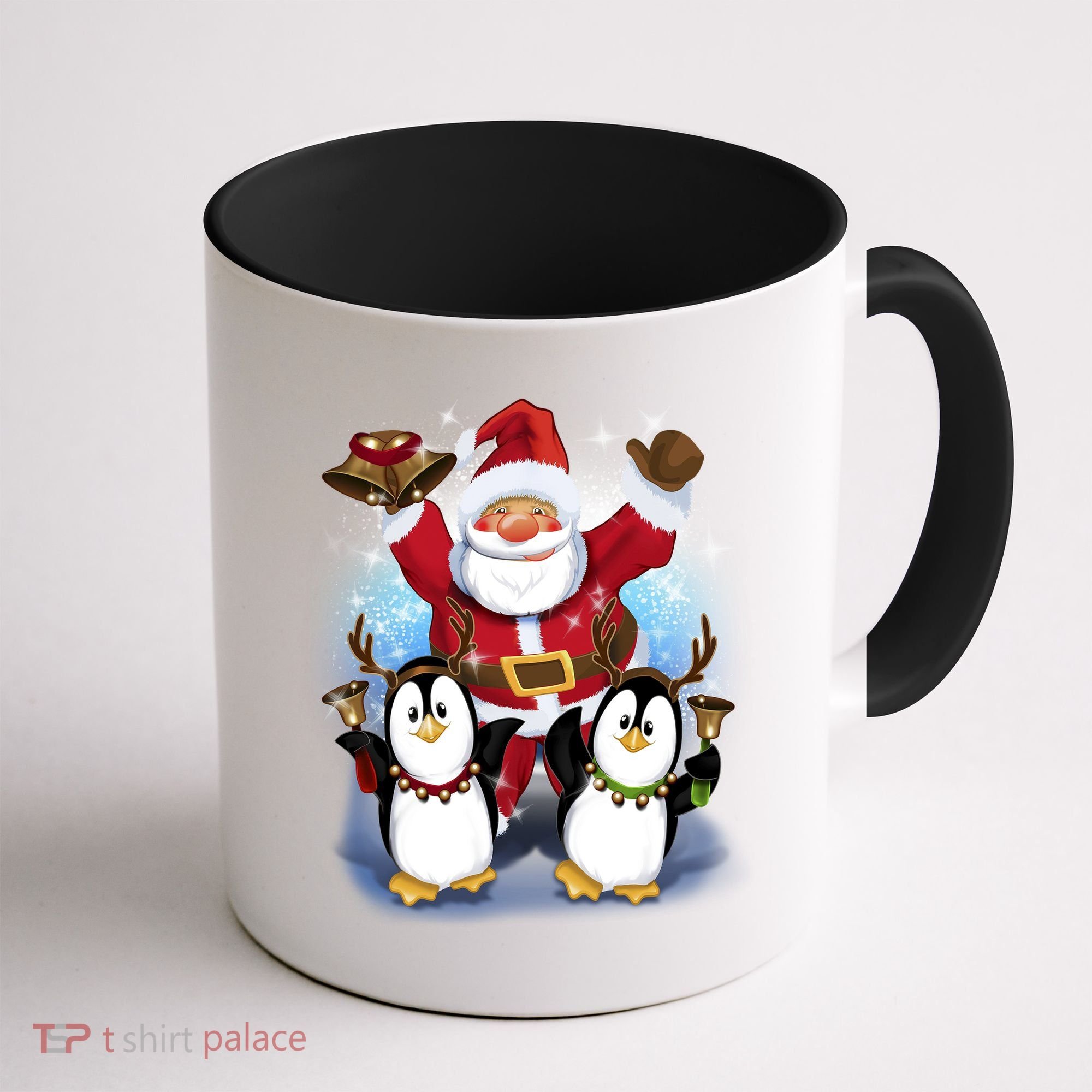 Penguin Dance With Santa Coffee Mug