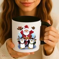 Penguin Dance With Santa Coffee Mug thumb 3