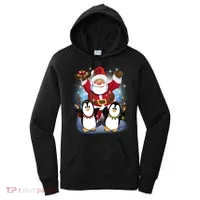 Penguin Dance With Santa Women's Hoodie thumb 0