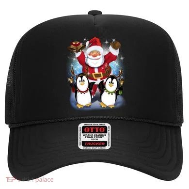 Penguin Dance With Santa Hat