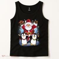 Penguin Dance With Santa Tank Top thumb 2