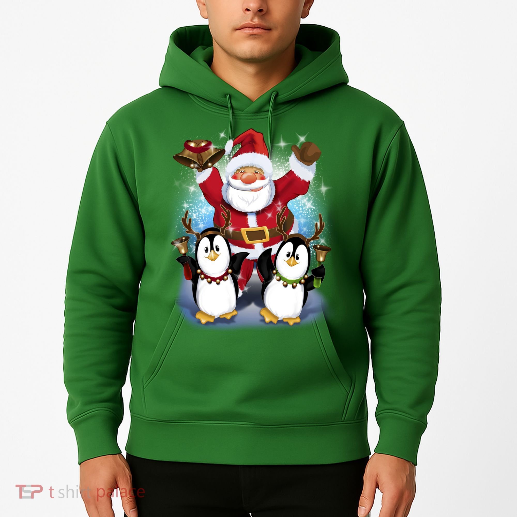 Penguin Dance With Santa Hoodie