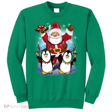 Penguin Dance With Santa Sweatshirt