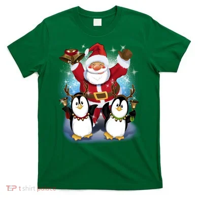 Penguin Dance With Santa T-Shirt