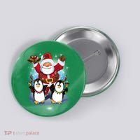 Penguin Dance With Santa Button thumb 0