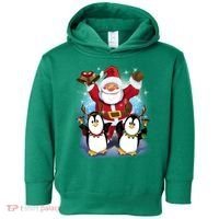 Penguin Dance With Santa Toddler Hoodie thumb 0