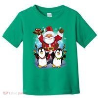 Penguin Dance With Santa Toddler T-Shirt thumb 0