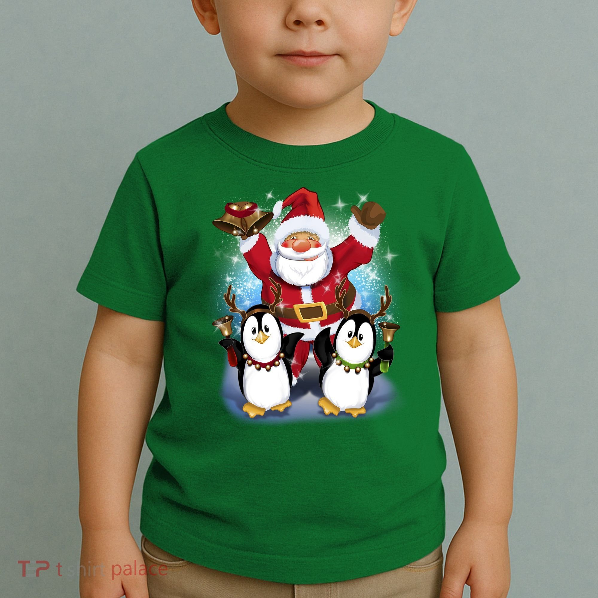 Penguin Dance With Santa Toddler T-Shirt