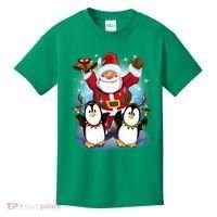 Penguin Dance With Santa Kids T-Shirt thumb 0