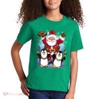 Penguin Dance With Santa Kids T-Shirt thumb 2