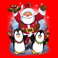 Penguin Dance With Santa Santa Hat thumb 1