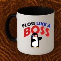Penguin Floss Like A Boss Coffee Mug thumb 2