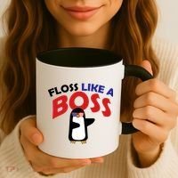 Penguin Floss Like A Boss Coffee Mug thumb 3