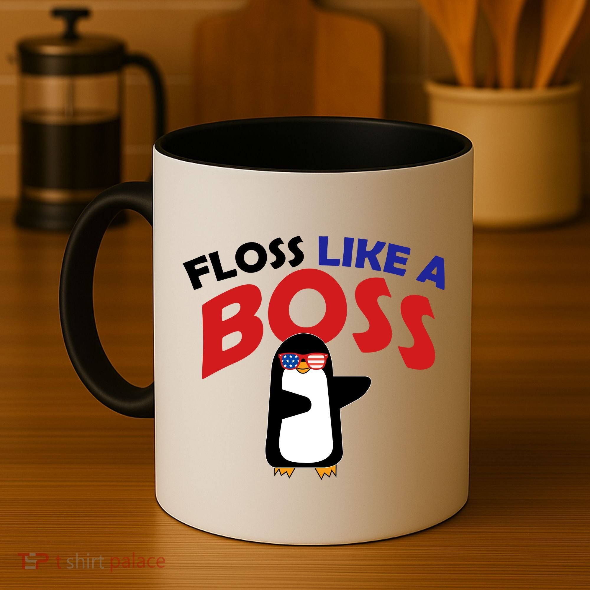 Penguin Floss Like A Boss Coffee Mug