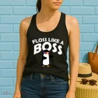 Penguin Floss Like A Boss Women's Tank Top thumb 2