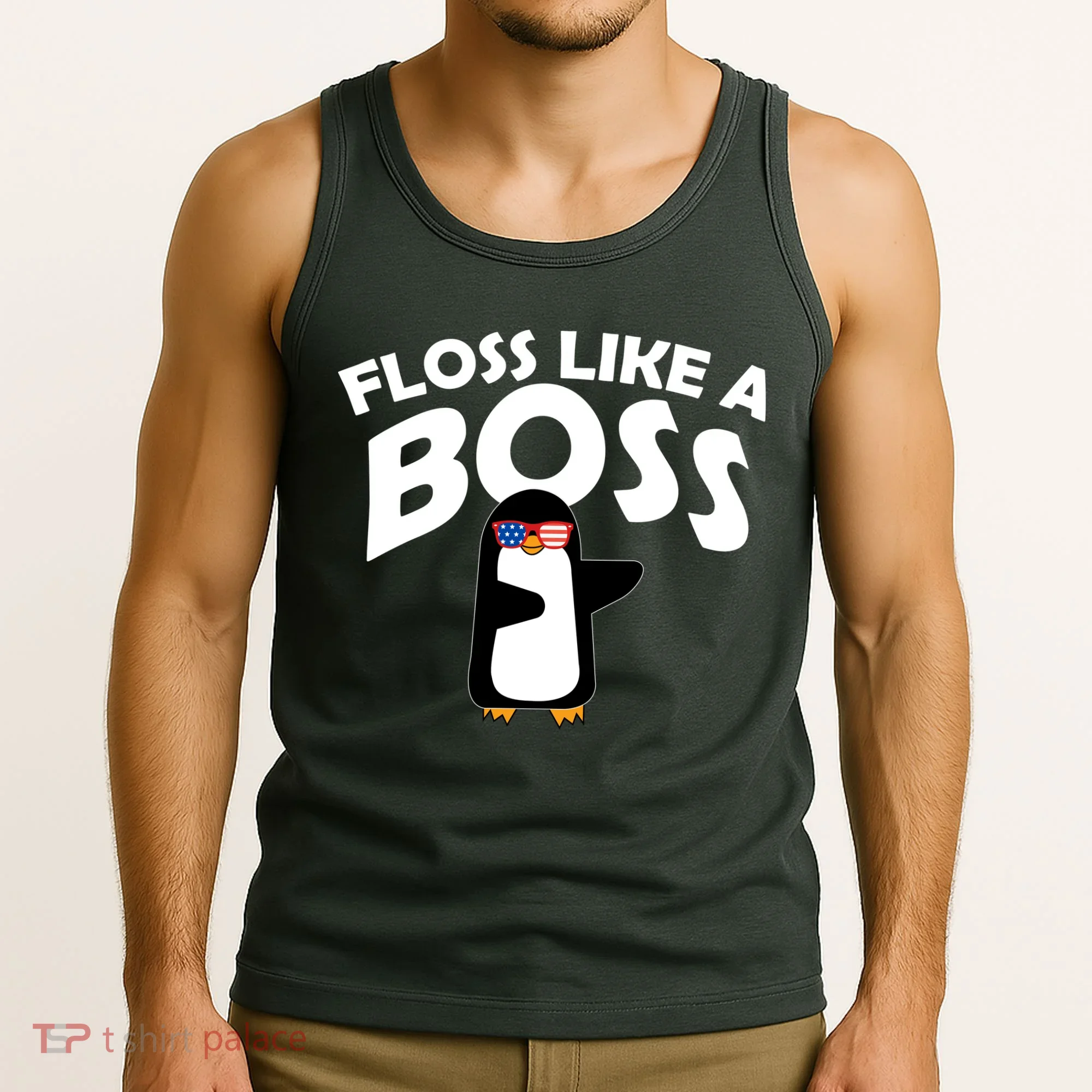 Penguin Floss Like A Boss Tank Top