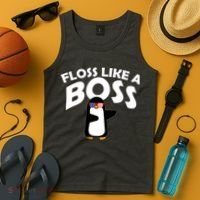 Penguin Floss Like A Boss Tank Top thumb 4