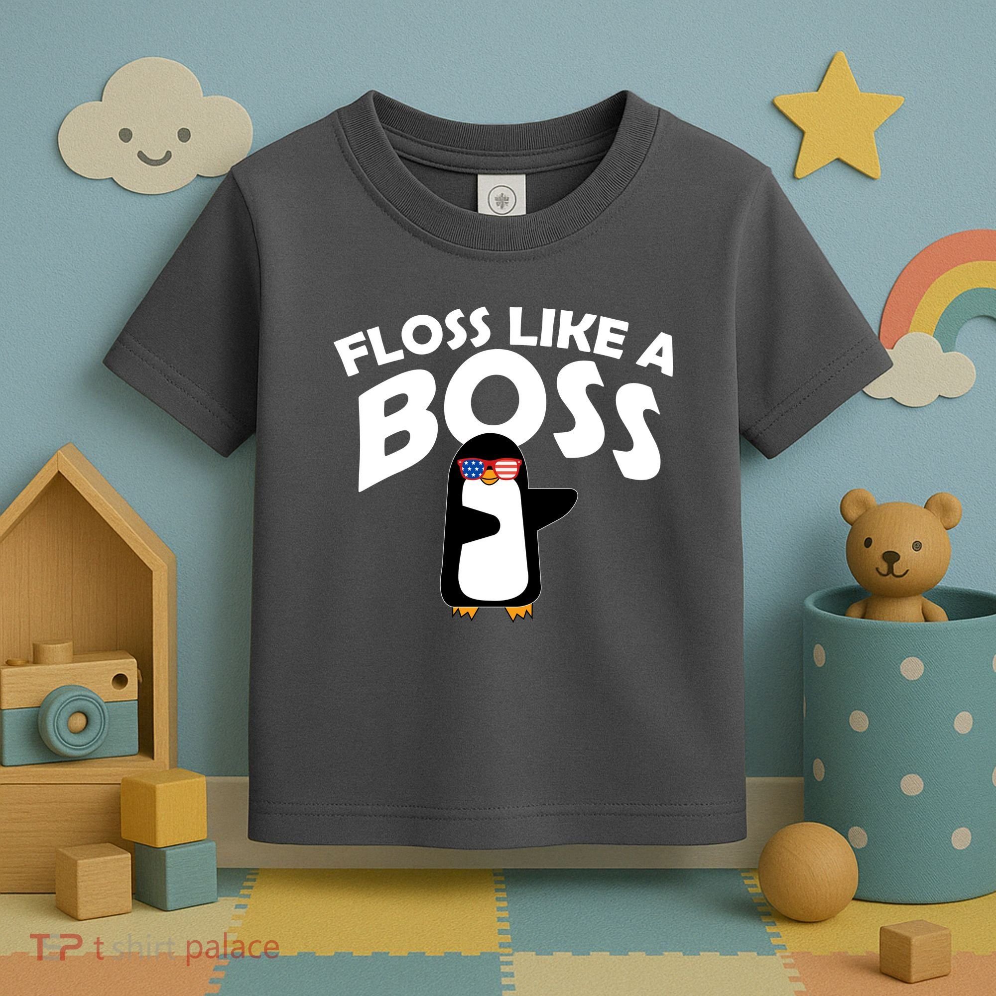 Penguin Floss Like A Boss Toddler T-Shirt