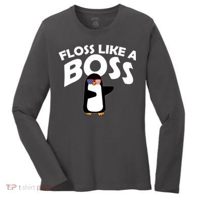Penguin Floss Like A Boss Women's Long Sleeve Shirt