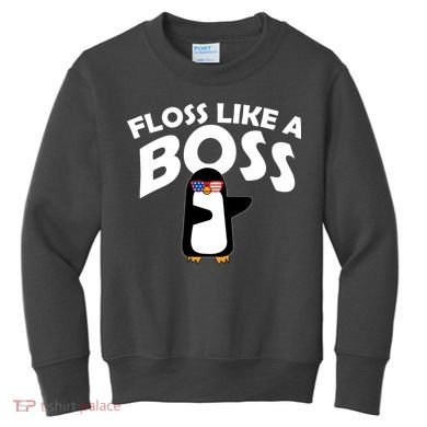Penguin Floss Like A Boss Kids Sweatshirt