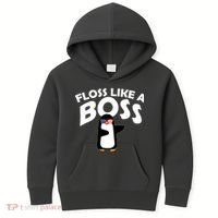 Penguin Floss Like A Boss Kids Hoodie thumb 0