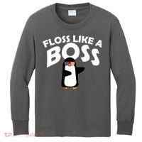 Penguin Floss Like A Boss Kids Long Sleeve Shirt thumb 0