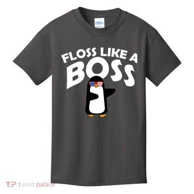 Penguin Floss Like A Boss Kids T-Shirt