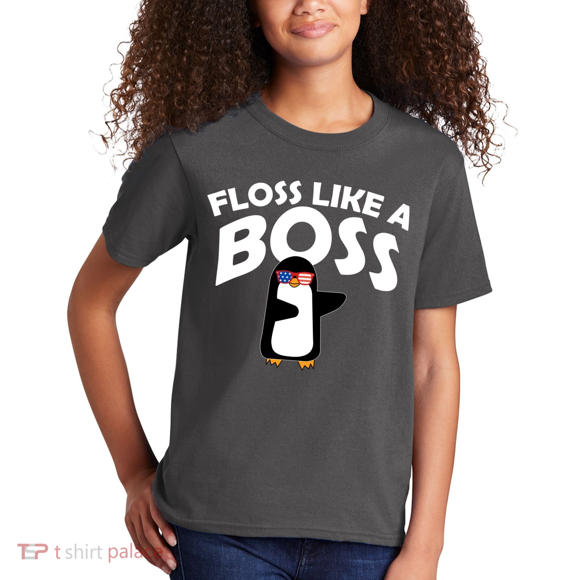 Penguin Floss Like A Boss Kids T-Shirt