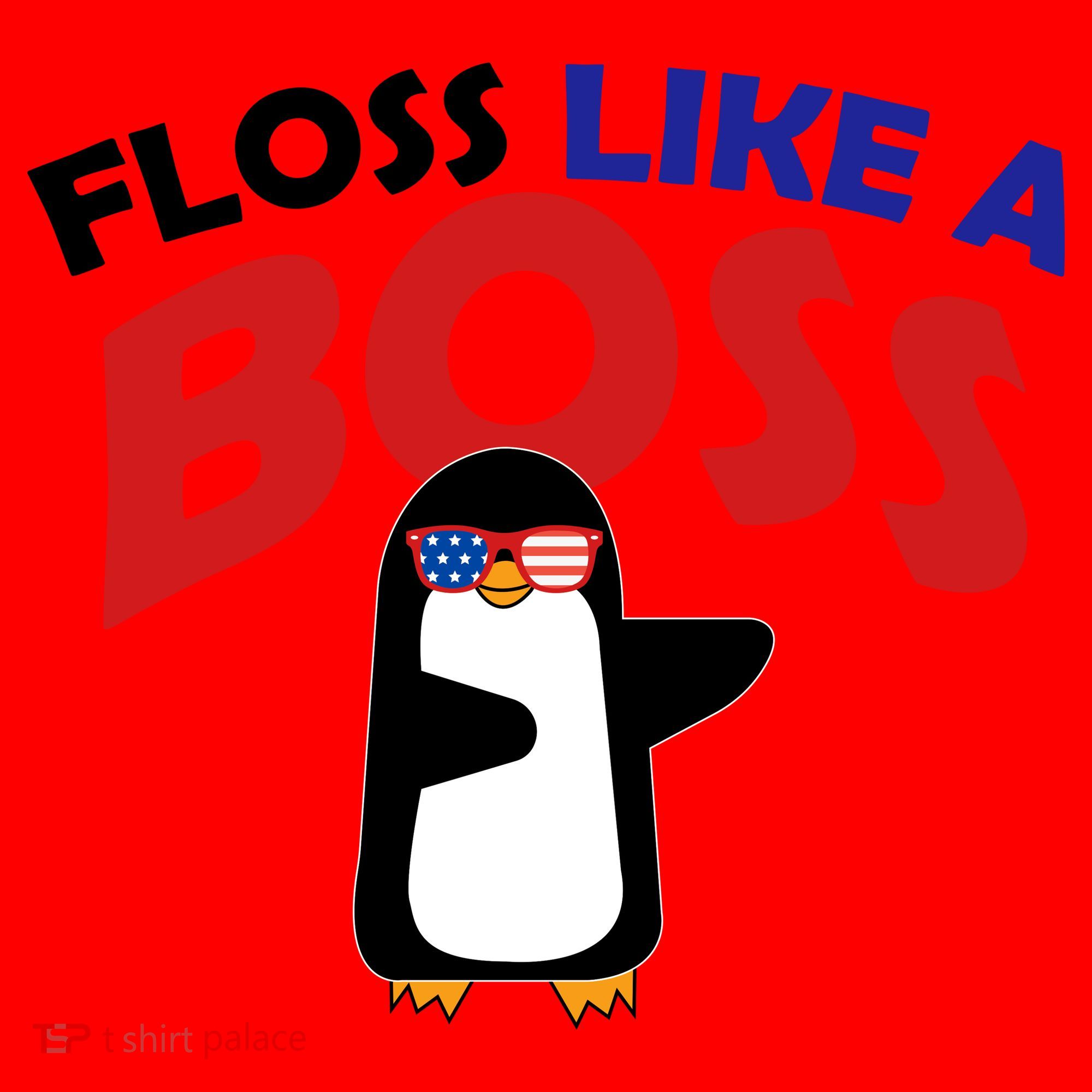Penguin Floss Like A Boss Santa Hat