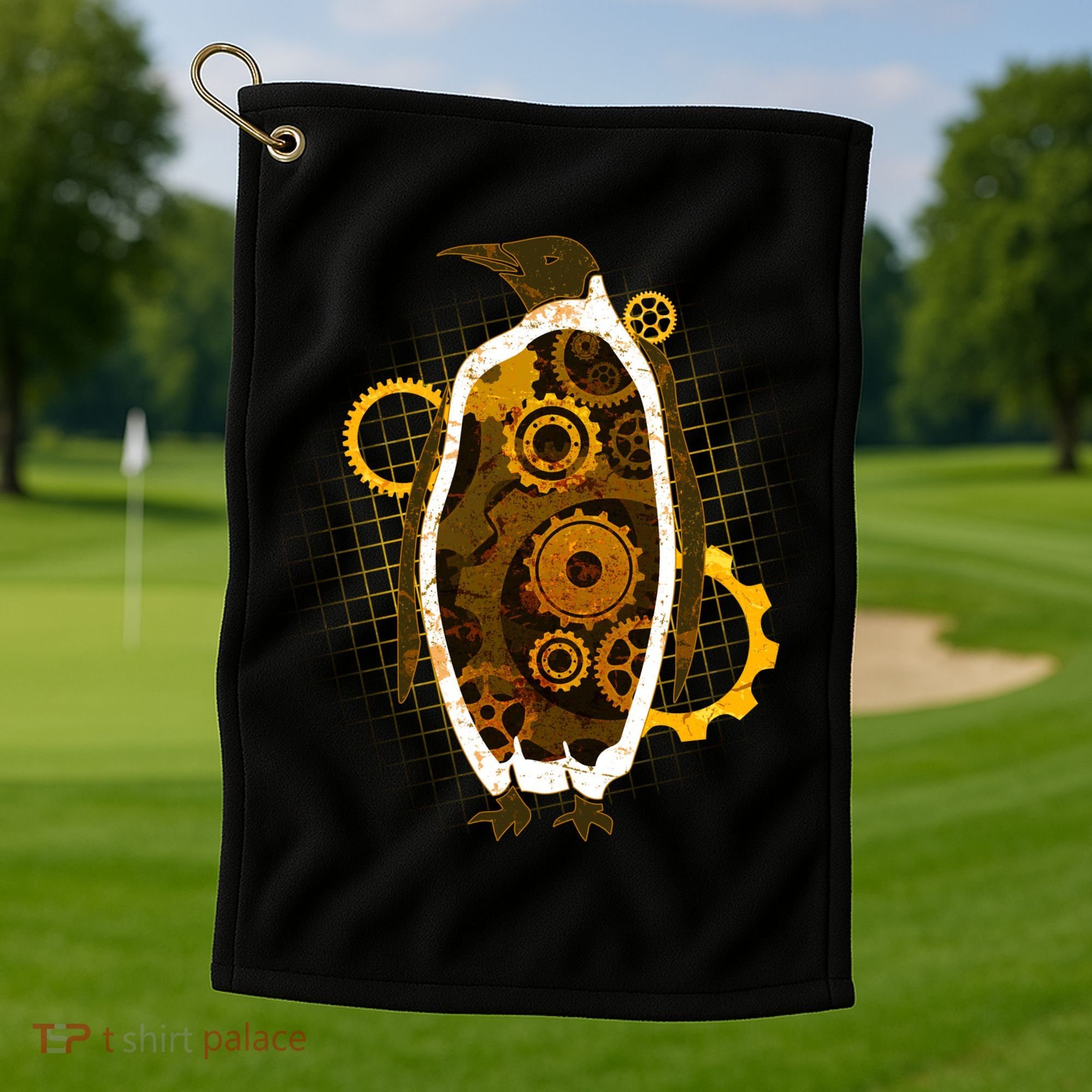 Penguin Gears Golf Towel