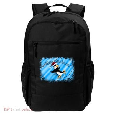Penguin Skating Merry Christmas Backpack